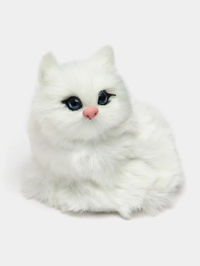 Kачеля игрушка, кукла Кот в корзине, со звуками мяуканья