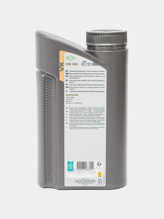 YACCO VX 300 10W40  Полусинтетическое моторное масло, 1 л