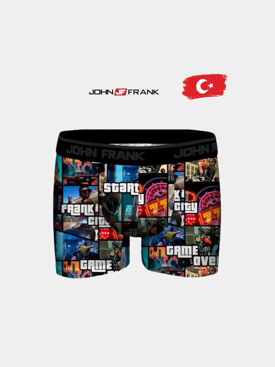 Erkaklar bokser trusiklari John Frank, Turkiya, o'lchami S / M / L / XL / XXL