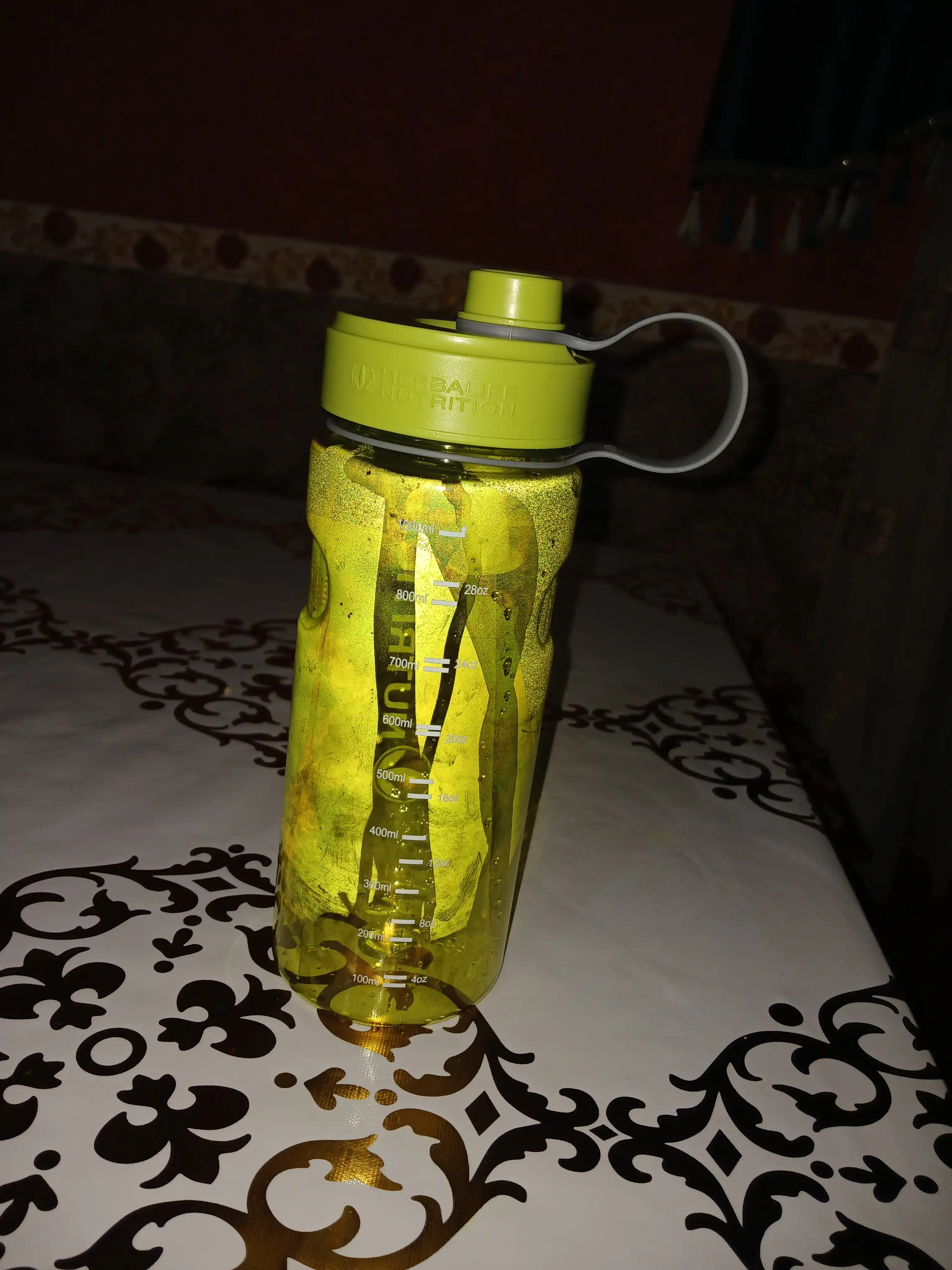 Fitnes uchun sport suv idish shishasi, gradient rangli, 1000 ml