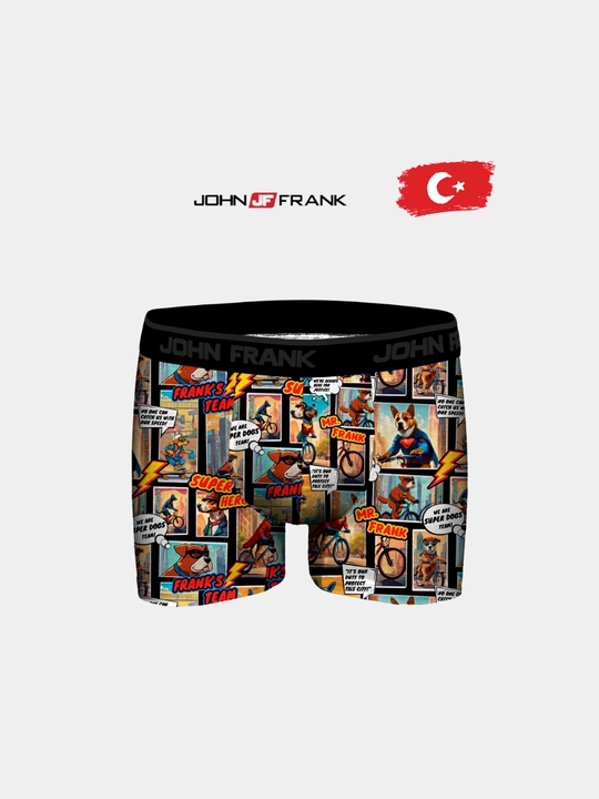 Erkaklar bokser-trusiklari John Frank Super Dog, o'lchami S/M/L/XL/XXL