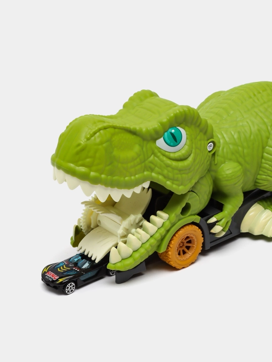 Avtovozlar "Dinozavr, timsoh, akula va Reks", 6 ta metall moshinalar bilan