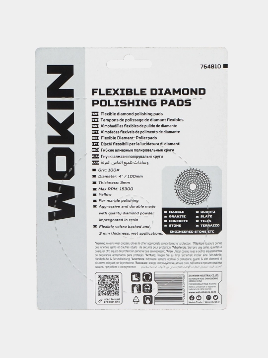 Moslashuvchan silliqlash diski Cherepashka WOKIN