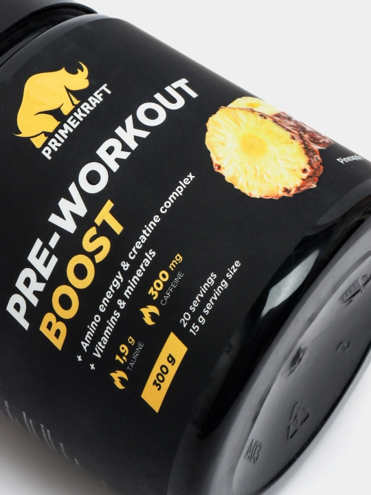 Mashqdan oldingi kompleks Primekraft PRE-WORKOUT BOOST, Ananas, 300 g