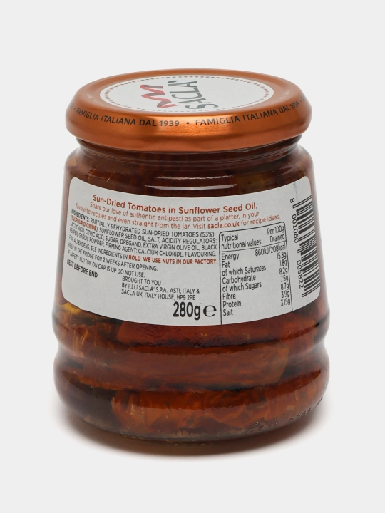 Вяленые томаты Sacla Pomodori Secchi, в масле, 280 г