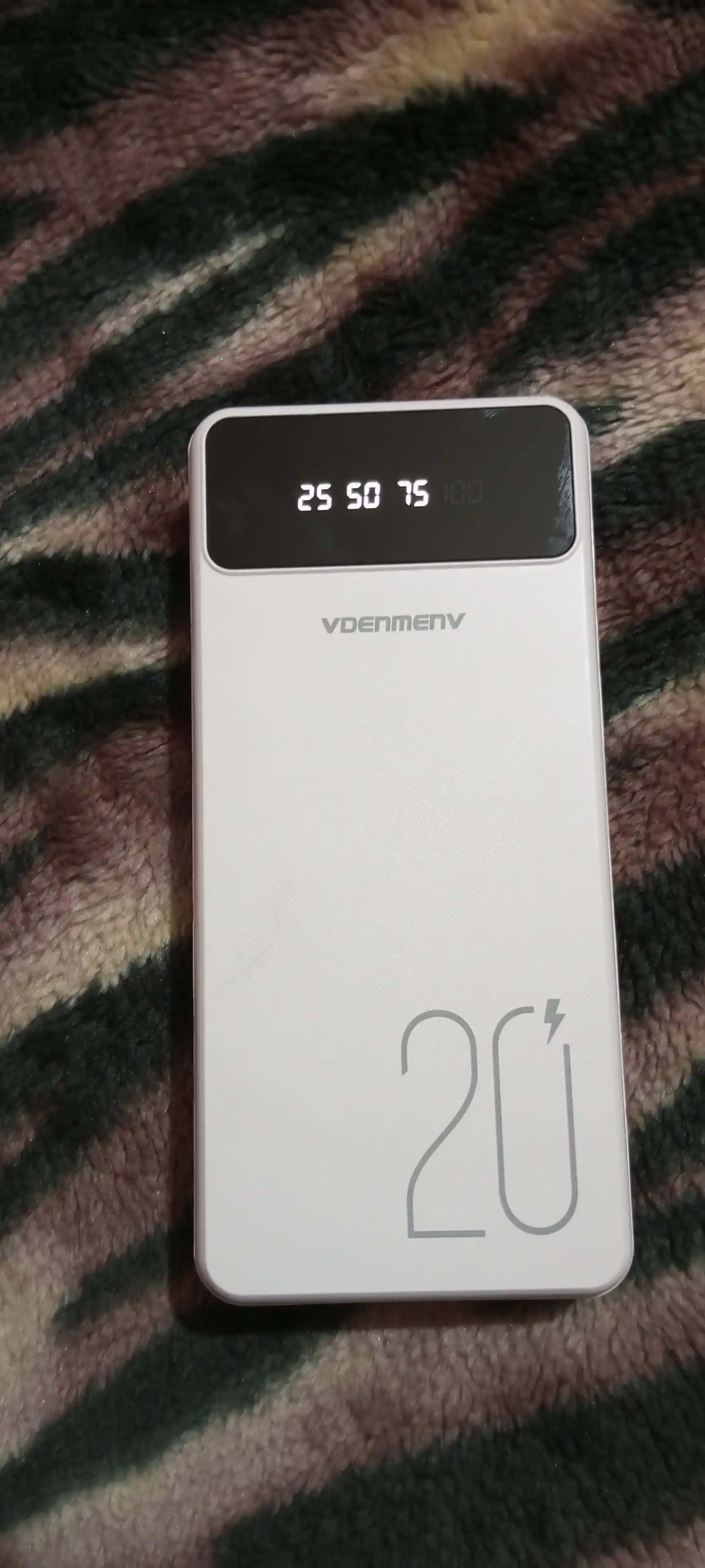 Tashqi akkumulyator Power bank 20000 mA/soat, 10000 mA/soat, tez zaryadlash kabel bilan