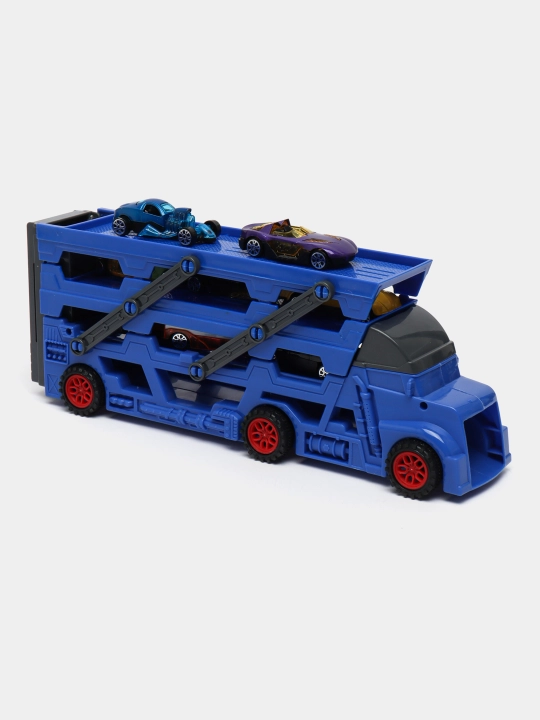 Hot Wheels metall mashinachali avtovoz, katapultali, 8 dona + gilamcha shahar