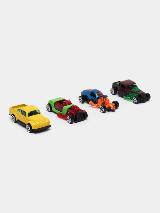 Hot Wheels metall mashinachali avtovoz, katapultali, 8 dona + gilamcha shahar