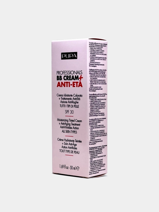 Крем для лица Pupa professional BB cream + anti-eta bb 002 Sand