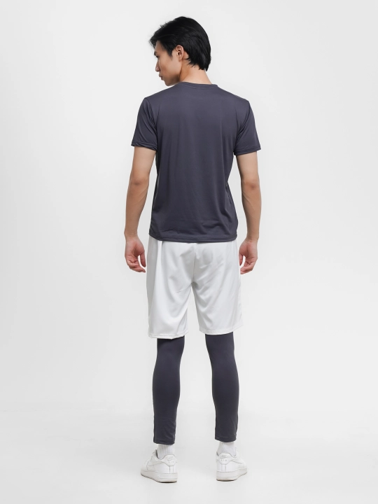 Erkaklar sport kiyimi, 3 tasi 1 da, 46-56 o'Ichamlar, S-XXXL malomerka, futbolka+shortik