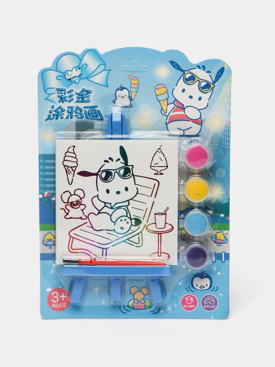 Graffiti to'plami Kuromi, 4 tasi 1 da, 4 ta rangli buyoq - 