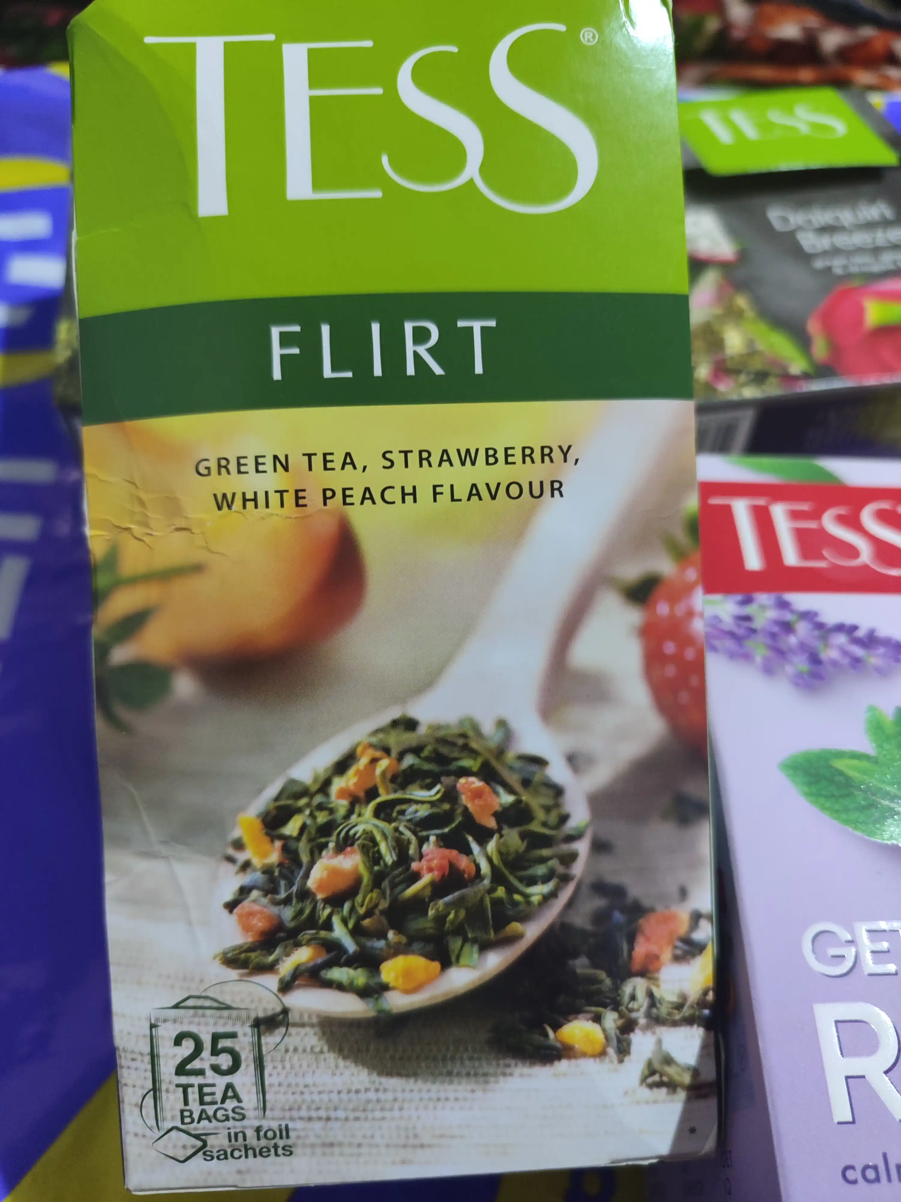 Ko'k choy Tess Flirt green, 1.5 g, 25 dona