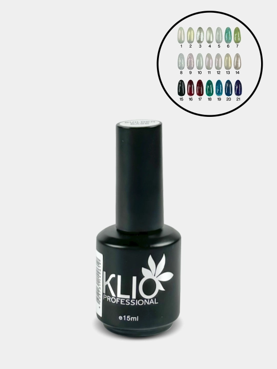 KLIO nyud bazasi tirnoqlar uchun Gliterli, Potal, Sky, Yuki, Disko, 15 ml - 