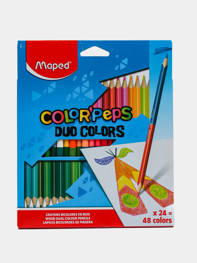 Карандаши цветные Maped Color Peps Duo, 48 цветов, 829602 q0000008443 — MAPEDST-MAPE711