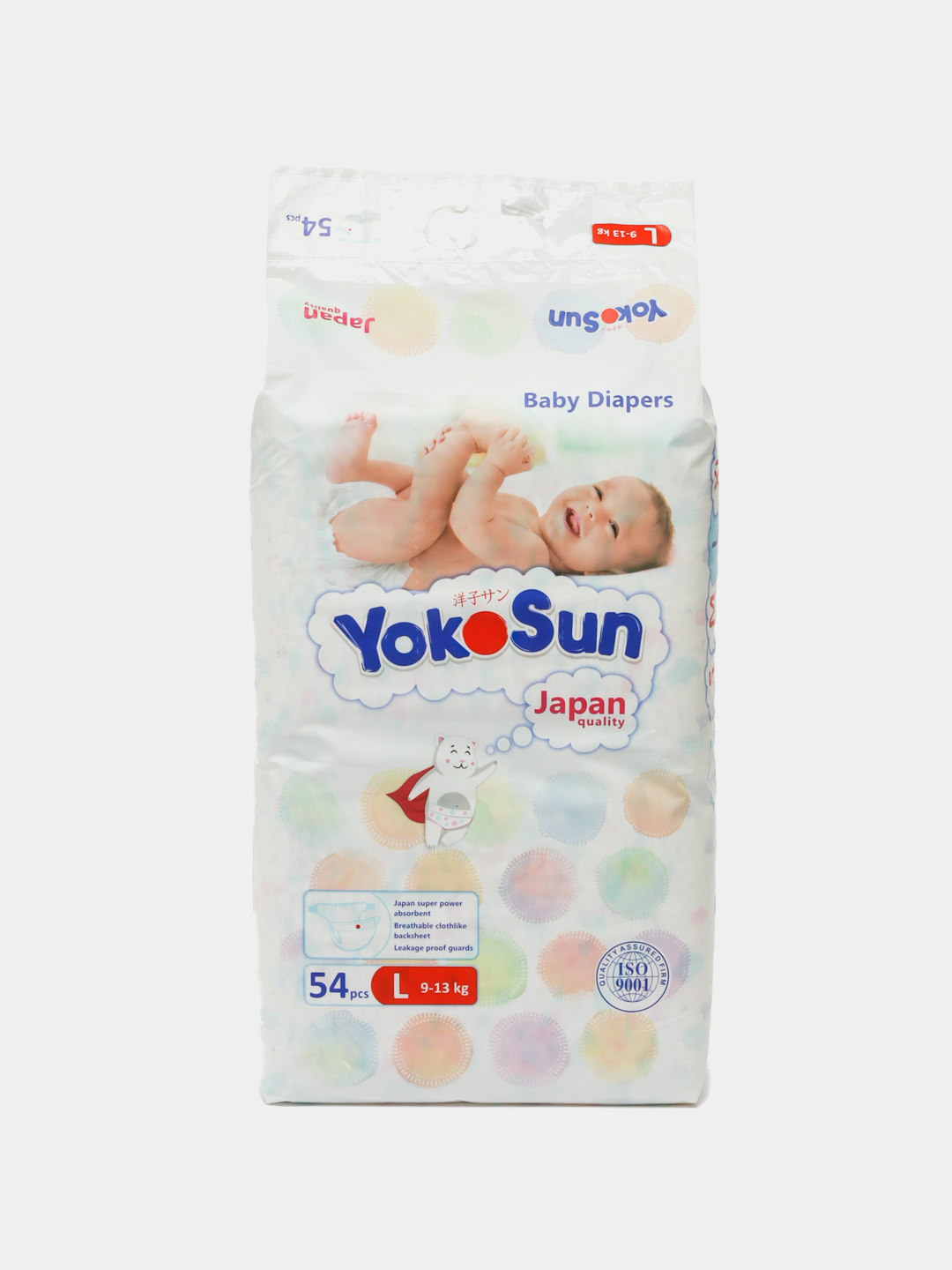 Подгузники Yokosun Comfort L, 9-13 кг, 54 шт купить по низким ценам в ...