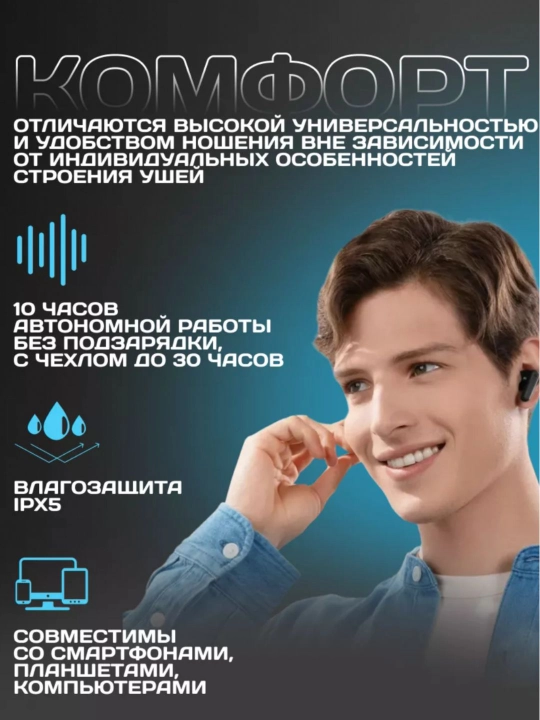 Simsiz quloqchinlar Anker Soundcore R50 I Bluetooth 5.3 IPX5 TWS