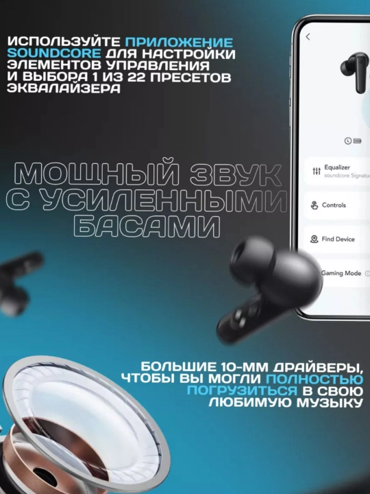 Simsiz quloqchinlar Anker Soundcore R50 I Bluetooth 5.3 IPX5 TWS