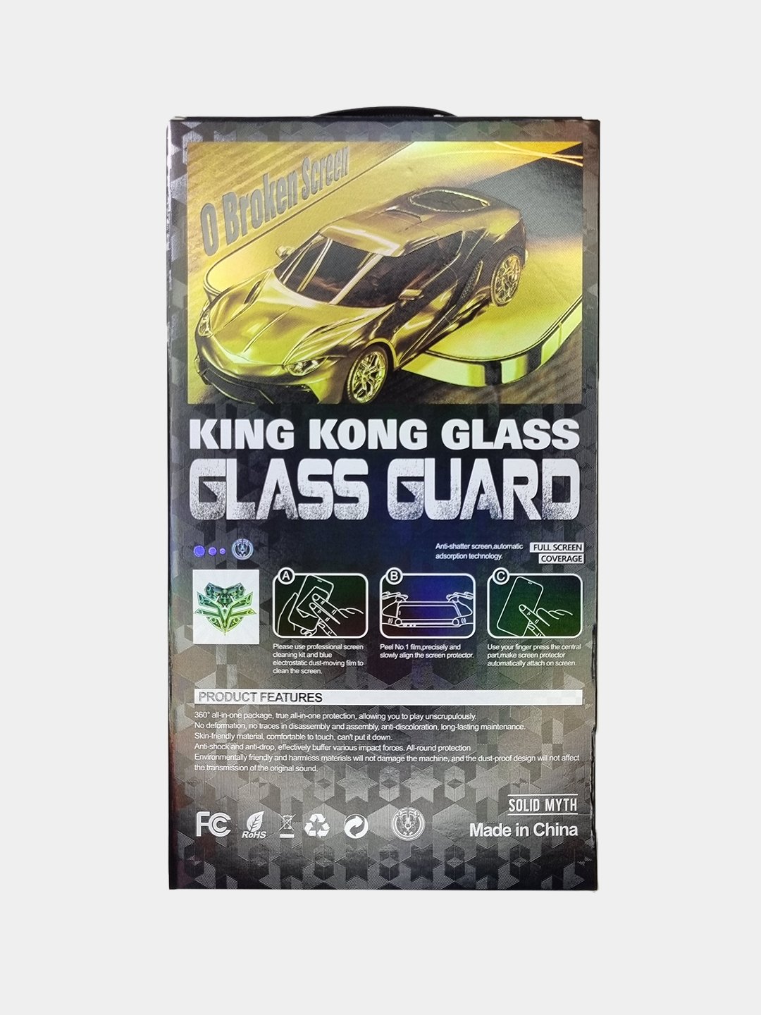 Защитное стекло для iPhone 14 Pro, 14 Pro Max, 15 Pro KingKong Glass