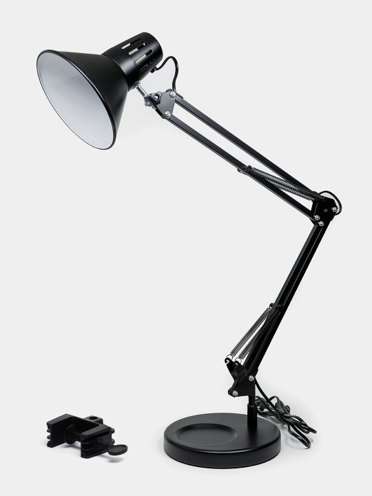 Stol lampa maktab o'quvchilar uchun svitilnik metal korpus, tungi chiroq + zajim sovg'a