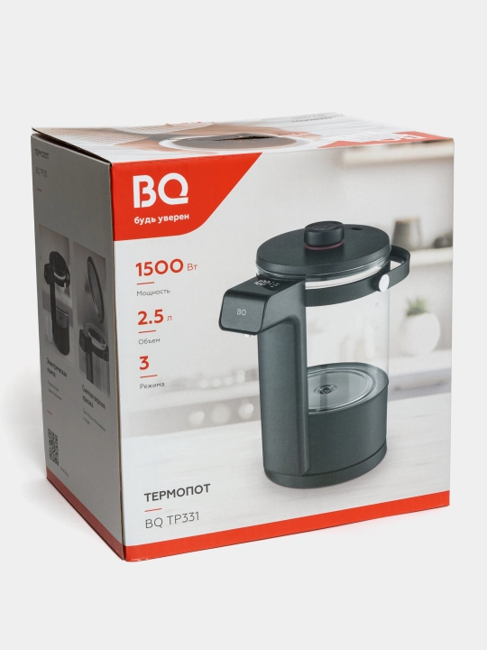 Termopot elektr BQ TP331 sensor ekranli, hajmi 2.5 litr, quvvati 1500 Vt