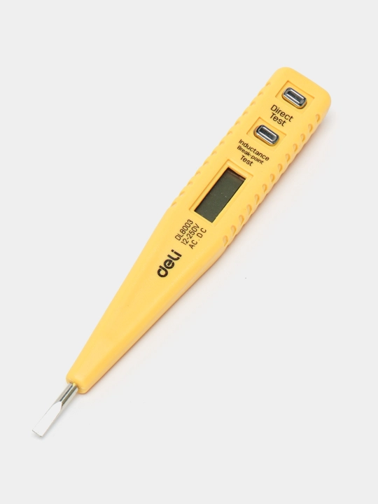Вольтметр Deli EDL8003 12-220V AC/DC