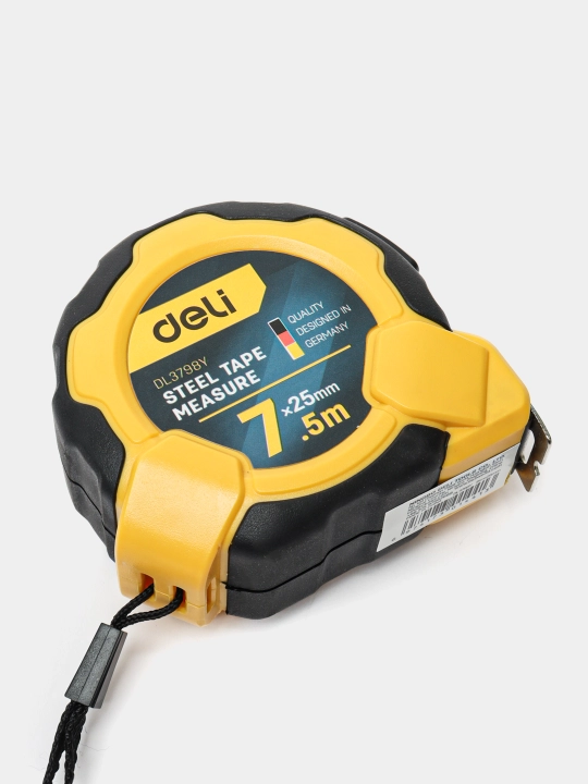 Рулетка Deli EDL3798Y, 25мм * 7.5 м