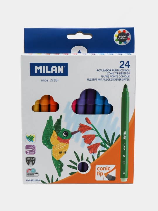 Набор фломастеров "Milan", 24 цвета - 