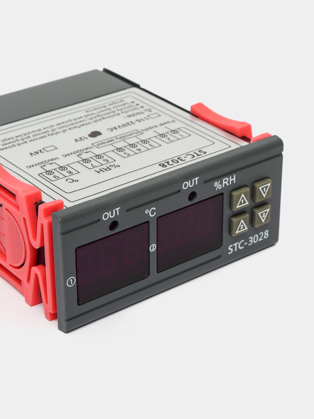 Termostat STC-3028 DS 12V harorat va namlik nazorati uchun raqamli qurilma inkubator uchun