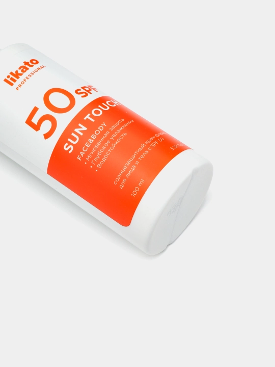 Quyoshdan himoyalovchi krem yuz va tana uchun SPF 50 Likato, 100 ml
