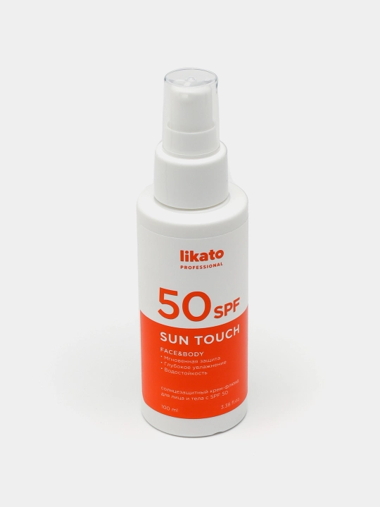 Quyoshdan himoyalovchi krem yuz va tana uchun SPF 50 Likato, 100 ml