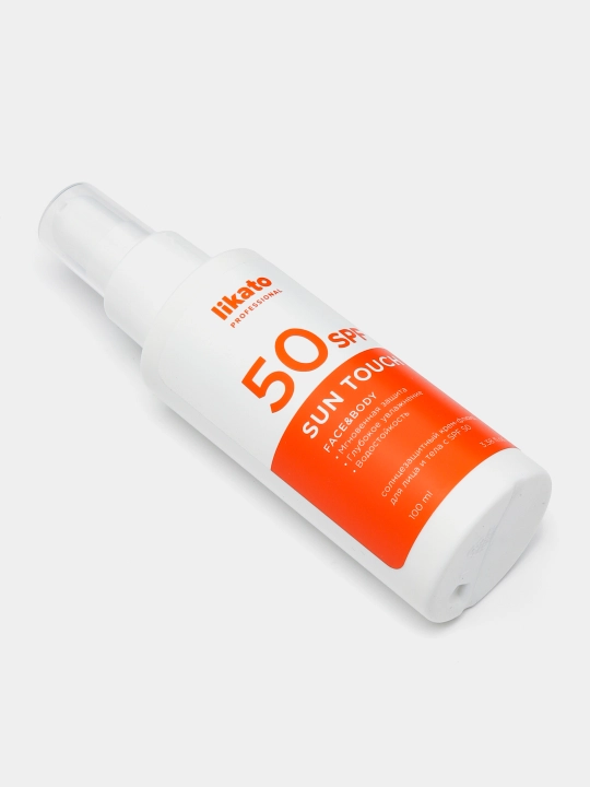 Quyoshdan himoyalovchi krem yuz va tana uchun SPF 50 Likato, 100 ml