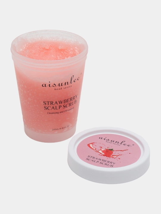 Скраб-шампунь Aisunlee Strawberry Scalp Scrub, 250 г, для глубокого очищения
