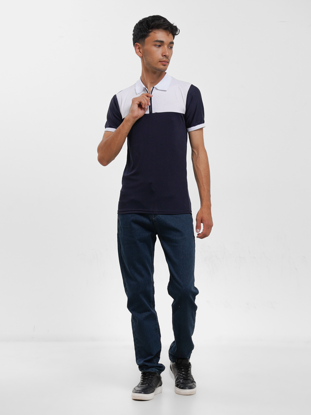 Мужская футболка с коротким рукавом и универсальным воротником купить ...