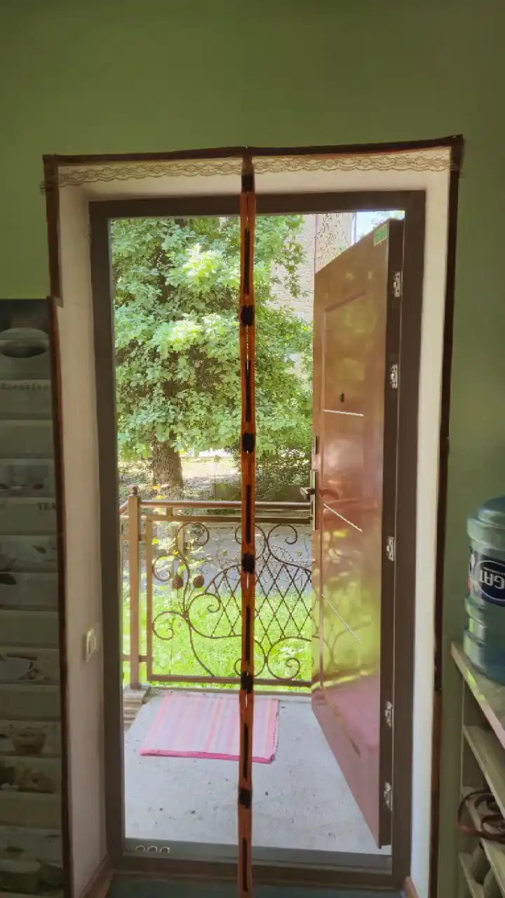 Eshik uchun, magnitli chivin to‘r, chivin va pashshalarga qarshi eshik magnit pardasi, 100x210