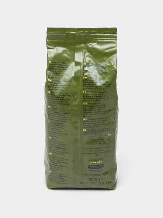 Кофе в зернах Hausbrandt Decaffeinato, 1 кг