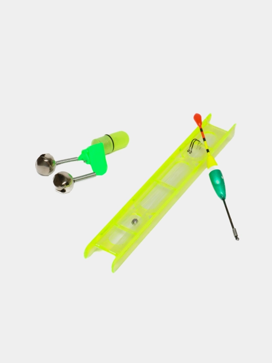 TUOHAI 4 ta baliq ovlash to‘plami: teleskopik tayoqcha, g'altak, suzuvchi, signalizator