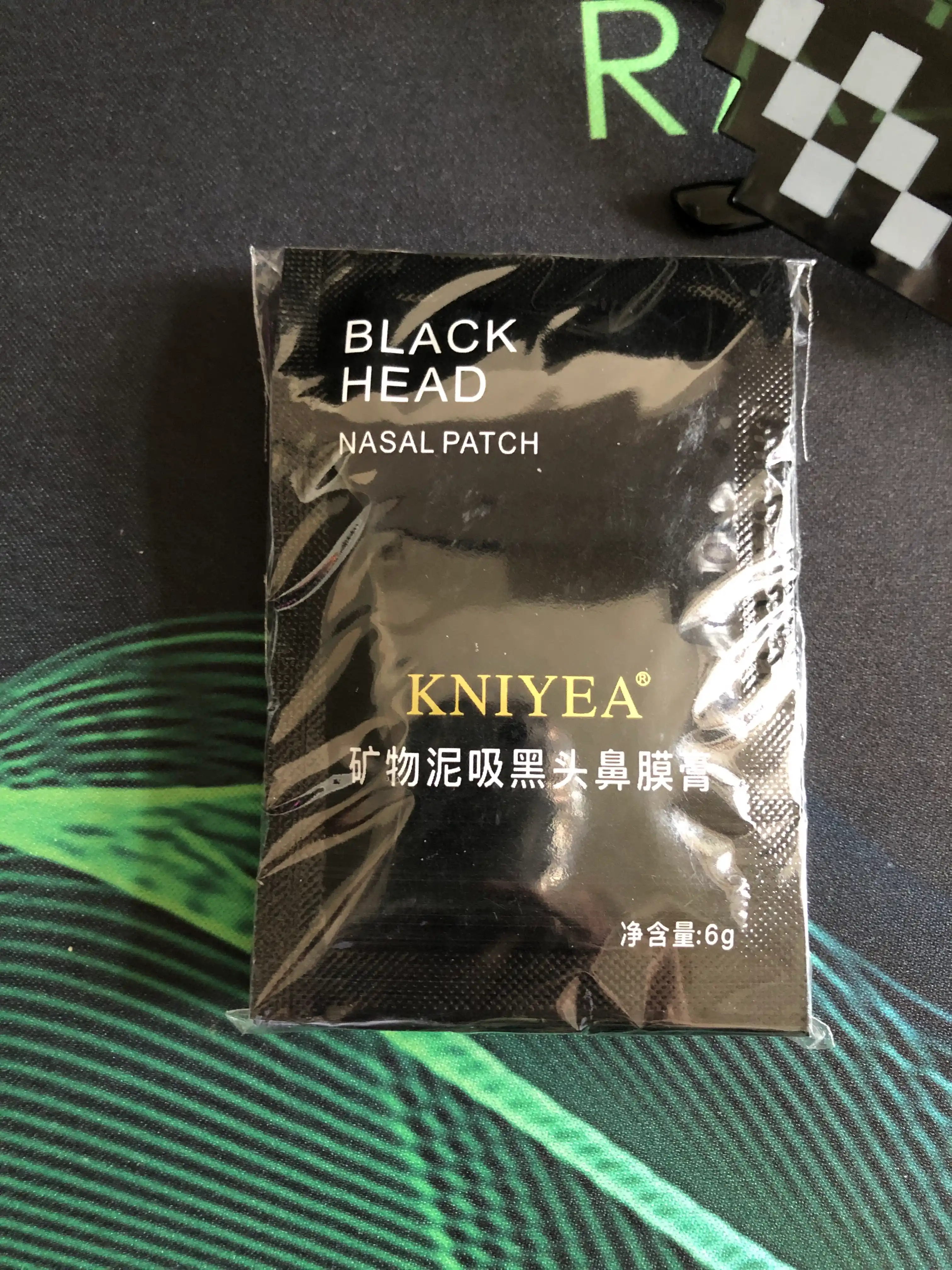 Маска для лица Kniyea Black Head, угольная, от черных точек 6 г, 5 шт