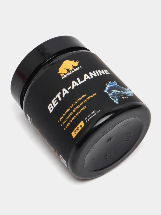 Бета - аланин Primekraft, без вкуса, 200 г, 40 порций