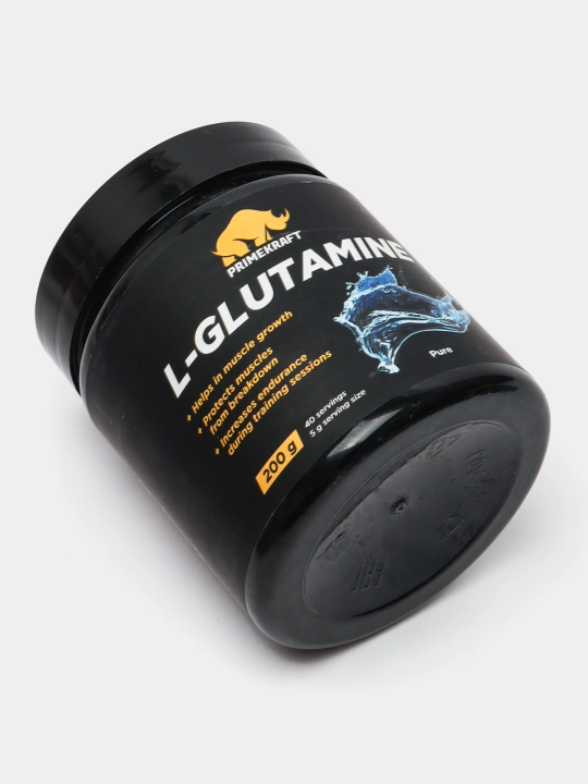 Аминокислота глютамин Primekraft Glutamin, без вкуса, 200 г, 40 порций