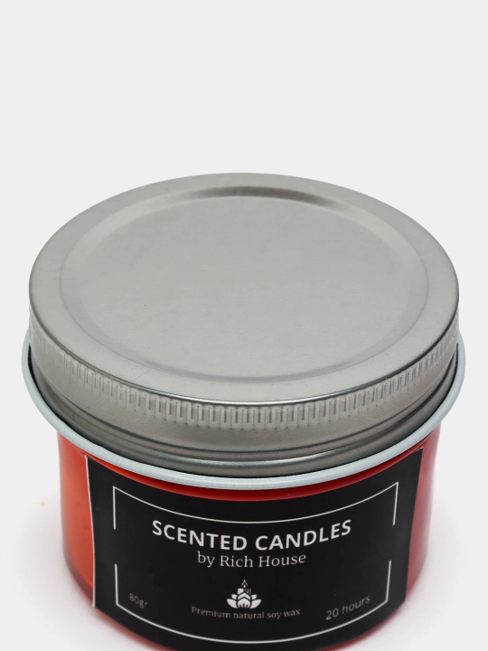 Xushbo'y hidli sham Scented Candle, efir moylari bilan, chirsildoq effekti bilan