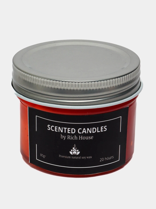 Xushbo'y hidli sham Scented Candle, efir moylari bilan, chirsildoq effekti bilan - 