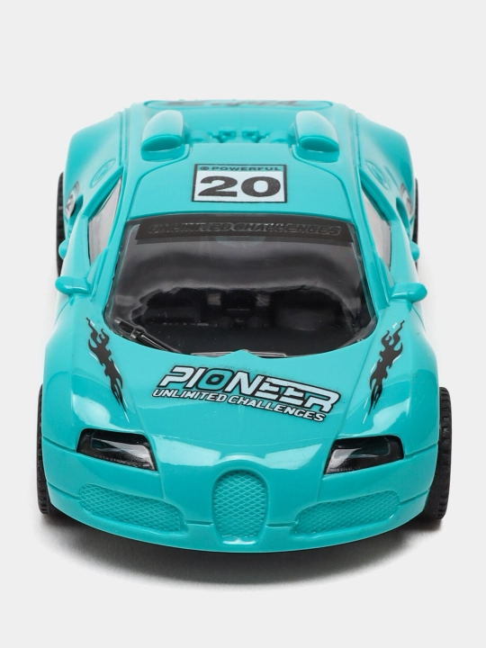 Игрушечная машинка Pioneer, инерционный гоночный автомобиль для детей, пластиковый, 13 см