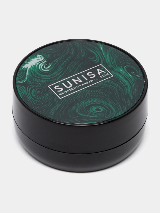 Тональный крем-кушон для лица Sunisa, водостойкий CC-крем, со спонжем, 20 г