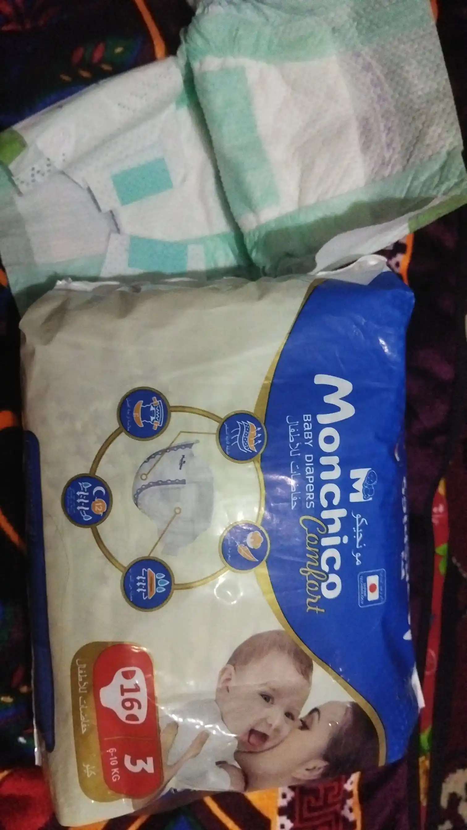 Детские подгузники Monchico Comfort размер 3, 6-10 кг, 16 шт