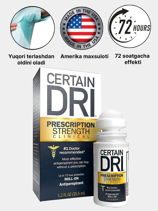 Dezodorant antiperspirant Certain Dri, 35.5 ml
