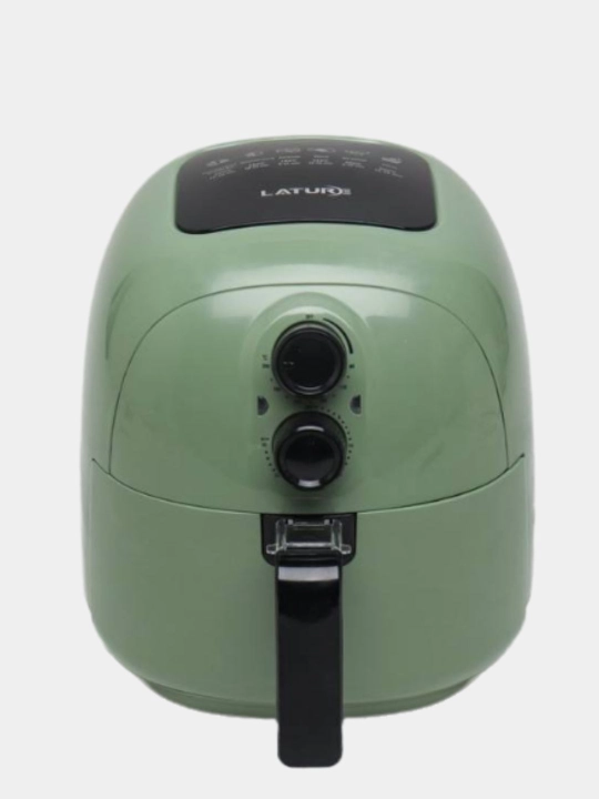 Frityurnitsa Air Fryer, ikkita boshqaruv tugmasi bilan, yashil