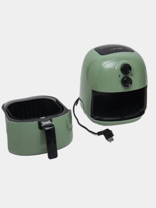 Frityurnitsa Air Fryer, ikkita boshqaruv tugmasi bilan, yashil