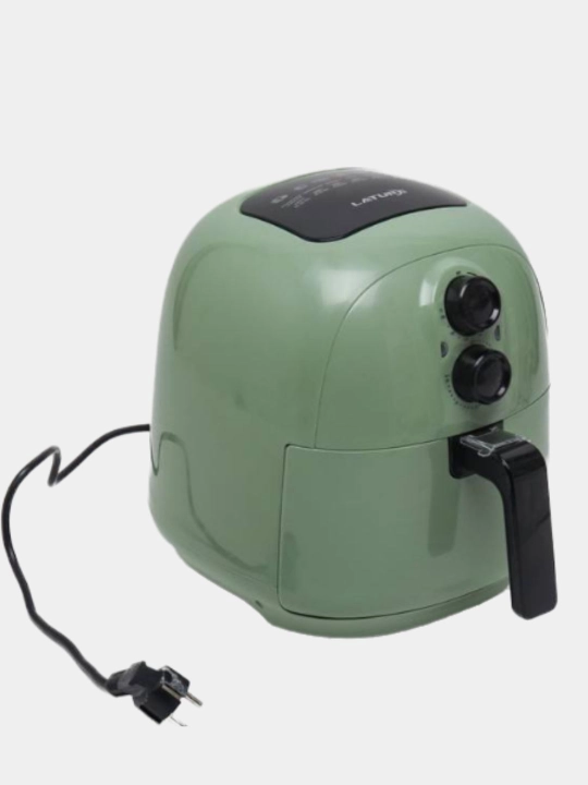 Frityurnitsa Air Fryer, ikkita boshqaruv tugmasi bilan, yashil