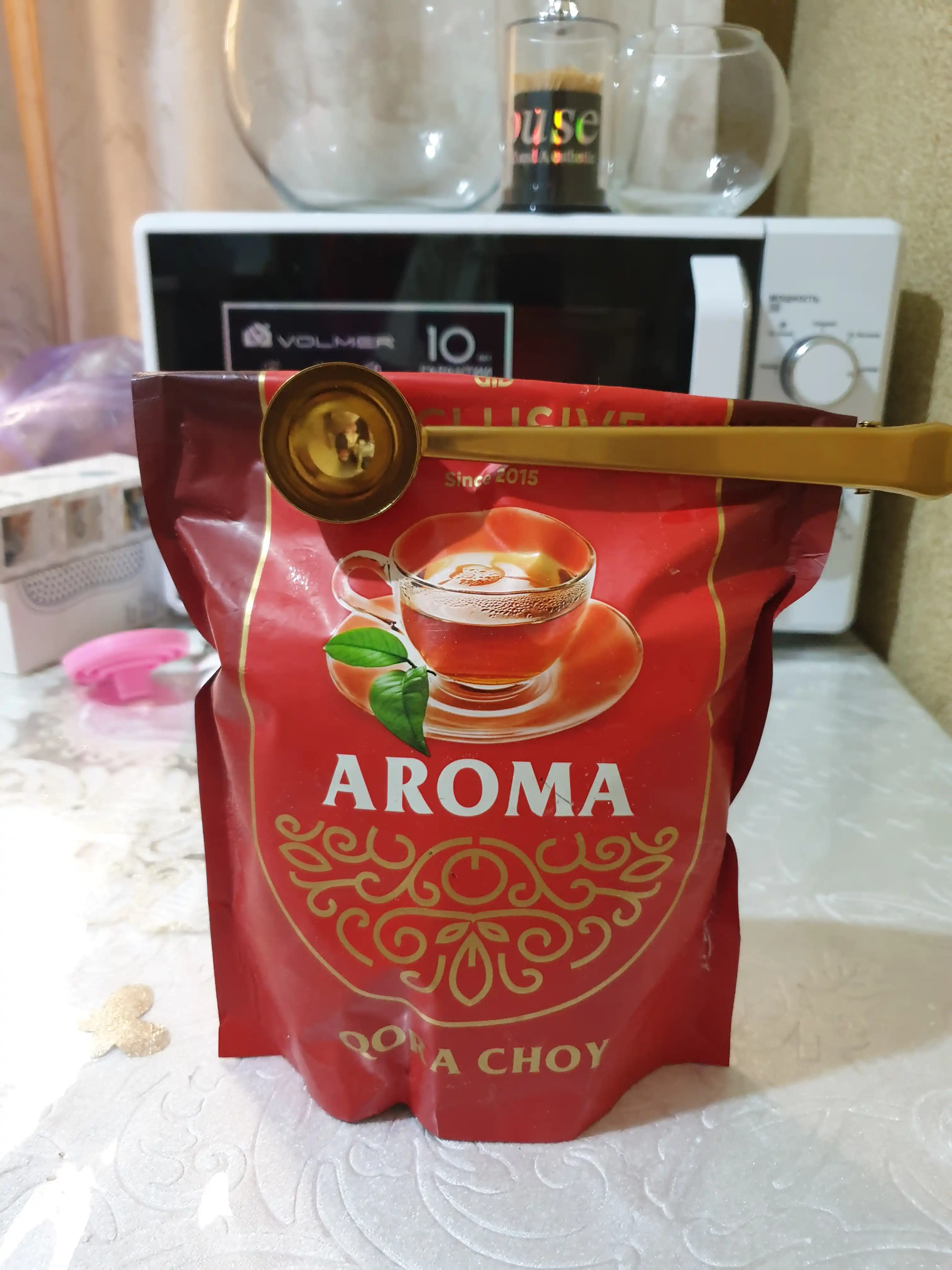Ложка с зажимом, для кофе и чая