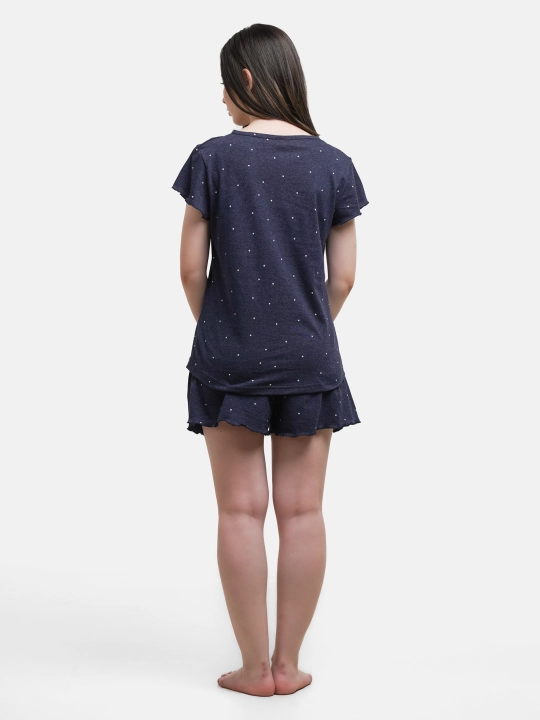 Ayollar uchun pijama to'plami, futbolka va shortilar "255-502"